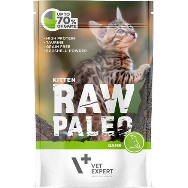 Vetexpert raw paleo kitten - mežacūkas maisiņš 100g