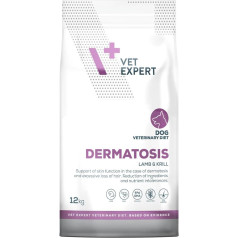 Vetexpert veterinārā diēta dermatosis dog lamb&krill 12kg
