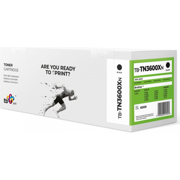Toneris priekš brother tn3600xl tb-tn3600xn bk 100% jauns