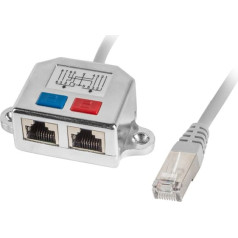 Adapteris lan rj-45 sadalītājs - 2x rj-45 ftp