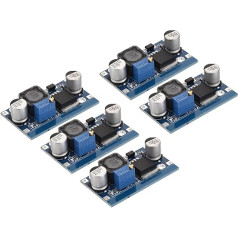 sourcing map DC-DC Abwärtswandler, Spannungsregler, verstellbares Buck-Modul LM 2596, 4-40 V auf 1,25-37 V, 3 A für Leistungsanpassung, Leistungstransformatoren, 5 Stück