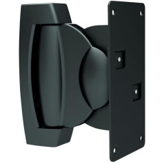 HALTERUNGSPROFI LSSL1 Speaker Bracket for up to 10 kg Black Heavy Duty Pack of 2