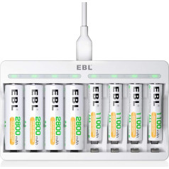 EBL 8 Battery Charger