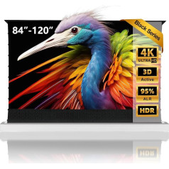 NothingProjector Projector Screen, 92 Inch Floorstanding Extendable Electric, ALR CLR, 4K UHD Laser TV Screen, Mobile Home Cinema Portable, Screen for Ultra Short Distance Projector, No Assembly,