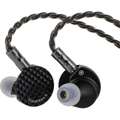 LINSOUL 7Hz Timeless II In-Ear Monitor, Improved 14.5 mm Planar Magnetic Drivers IEM, Wired Earphones, with Tunable Nozzle and 7N OCC IEM Cable for Musicians Audiophiles