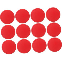 Toyvian Ice Hockey Pieces Accessories Hockey Pucks Mini Air Hockey Hockey Pucks Mass Air Hockey Stick and Pusher Hockey Grips, Paddle Air Hockey Paddle Red