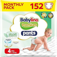 Babylino 152 x Premium Pants Size 4 with Ultra Soft Filter Maxi (7-13kg)