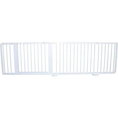 Barrier Door Safety Gate Stair Safety Gate 119 to 368 cm Solid White (255 cm)