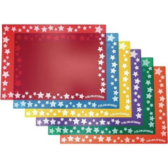 Colorations Flexible Plastic Mats, Set of 6, Reusable, Strong, Durable, Washable, Multipurpose for Arts, Crafts, Painting, Coloring, Kids Activities, Kids Mats, Art Supplies,