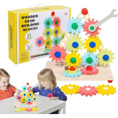 Zahnradspiel – Brettspiel mit Zahnradgetrieben von Equ Spinner | Sensorial Fine Motor Skills Development Spielzeug für Kinder und Kinder