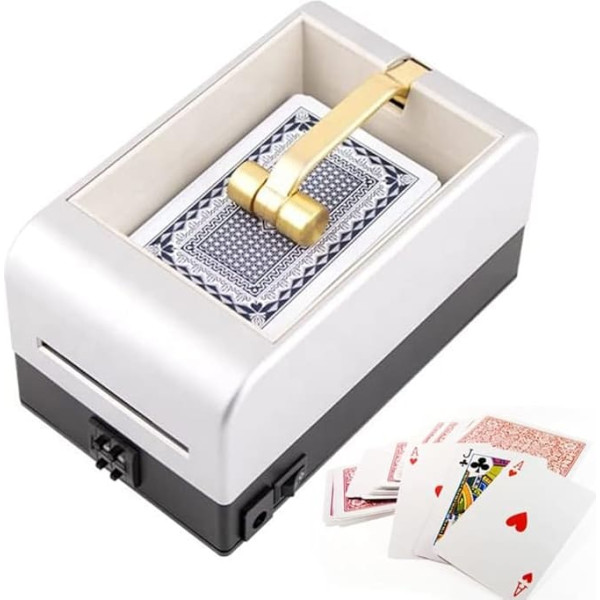 Smart Card Dealer, 360° Rotatable Universal Automatic Playing Card Dealing Tool for Home Casino, Fair Competition and Anti-Cheating, 99 Gears Can Be Set as You Like