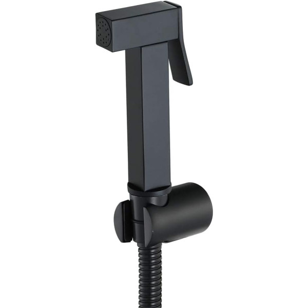 KJJFIPCXP Hand-Toilettensprüher, Moderne quadratische Messing-Duscharmaturen, Sprüh-Toiletten-Reinigungshahn, tragbare Badezimmer-Stoffwindel-Waschmaschine