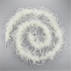 1-Ply 2 Ply 2 Meter/Lot White Black Ostrich Feathers Boa Trim Skirt with Feathers for Feather Craft (Color : 23, Size : 1-ply)-2-ply-3