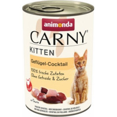 cat carny kitten cocktail with poultry - mitrā kaķu barība - 400 g