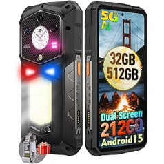 Ulefone Armor 29 Pro Outdoor Mobile Phone 5G AI Smartphone 32GB + 512GB/SD-2TB, 6.67 Inch FHD+ 120Hz AMOLED + 1.04