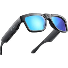 OhO Smart-Brille mit Full-HD-Kamera und offenem Ohr-Bluetooth-Lautsprecher, für Innen- und Außenbereich, UV400 polarisierte Gläser, für Damen und Herren,