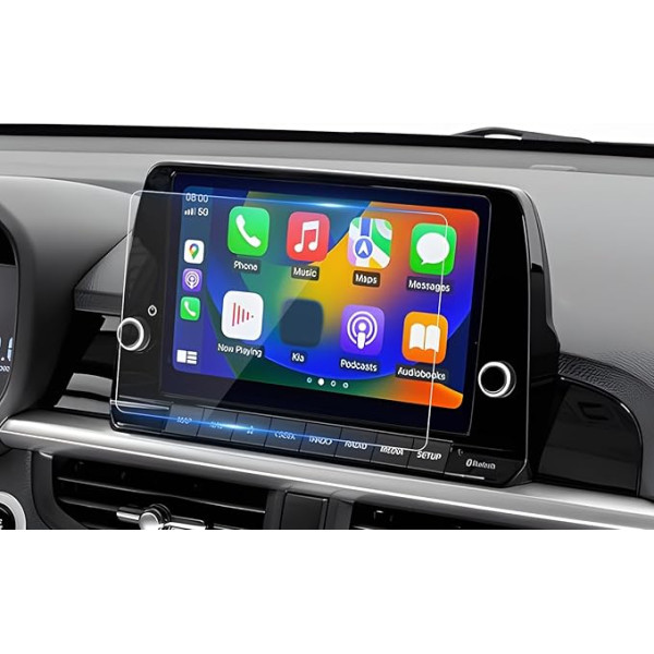 Screen Protector for Kia Picanto (2021-2025) | Suitable for Kia Picanto GT-Line X-Line 8 Inch Navigation Touch Screen - 9H Scratch-Resistant Tempered Glass Screen Protector, HD Transparency Film