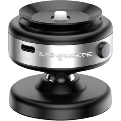 Magnetic Car Mobile Phone Holder, 360 Degree Rotation, Stable Hold with Suction Cup, Compatible with MagSafe, Includes USB-C Cable, Silver