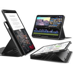 ESR For iPad Pro 11 Inch Case 2025/2024 (M5/M4), Rotating Case with Removable Magnetic Cover, Stand, Portrait/Landscape, 9 Standing Angles, Shift Series, Black