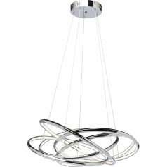 Kare Pendant Light, Chrome, 120x75x75cm