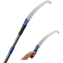 Pruning Saws Blue, Garden Saws for Trees with Curved Blade, Long Reach Pruning Saw for Trimmer, Yard, Garden, Patio, Trees, Branches, 14 ft (426 cm)