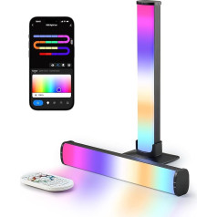 LuminexDesigns RGB Lightbar LED TV & Gaming Backlight, 25 cm Smart Light Bars, TV Sync for Ambient Light, App Control, Decoration for Gaming Room & Gift Idea
