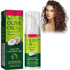 Styling Foam, Curl Care Foam, Mousse Hair Styling Foam, Moisturising, Nourishing, Long Lasting Styling, Anti-Frizz, Adds Volume, Shine & Flexible Hold