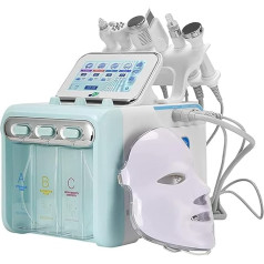 7-in-1 Hydrogen Oxygen Facial Beauty Machine, Multifunctional Vacuum Facial Cleansing Machine for Home Spa Salon A