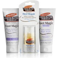 Palmer's Cocoa Butter Foot Care Set | Foot Magic Cream | Heel Rod | Foot Magic Peeling