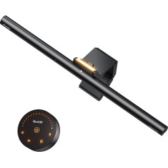 Quntis 42.5 cm Monitor Lamp with Backlight Remote Control, Curved Monitor Light Bar with Auto Dimming, Screen Lamp USB, Adjustable Brightness Colour Temperature, Office Lamp for Computer