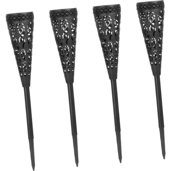 Toddmomy Pack of 4 Solar Lights for Garden LED Solar Path Decorative Outdoor Lighting for Walkways and Driveways Energy Saving Install
