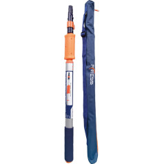 proventa® Professional Aluminium Telescopic Pole with Painter's Handle 106-220 cm Extendable Soft Touch Handle Includes Transport Bag