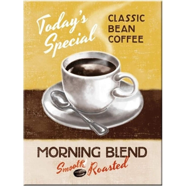 Nostalgic Art 14285 Coffee and Chocolate Morning Blend Magnet 8 x 6 CM
