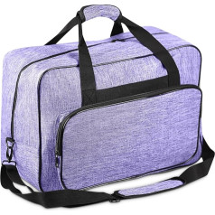 Axincardarm Universal-Nähmaschinen-Tragetasche, tragbare Nähmaschinen-Tragetasche mit Schultergurt, große Nähmaschinen-Tragetasche für Reisen, passend für die meisten Nähmaschinen, Lila, violett, L