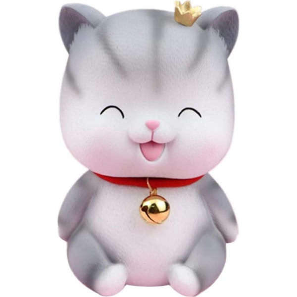Nuobesty Kids Cute Silver Money Box Boys Girls Christmas Gift Office Decoration Money Box Style 2