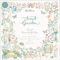 Craft Consortium Double-Sided Paper Pad 12 x 12 Inches 40/Pkg-Secret Garden -PAD026