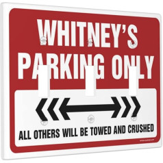 CakJuice Farmhouse Lichtschalter-Abdeckungen, Whitney's Parkplatzschalter, Wandplatte, dekorative Lichtabdeckung, Lichtschalterabdeckung, 3 Schalter