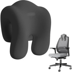 Peelanmall Neck Pillow, Neck Pillow with Memory Foam for Airplanes, Memory Neck Support Pillow for Office Chairs, Ergonomic Headrest Cushion for Desk Chairs, Swivel Chair, Outdoor Travel