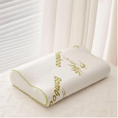 Maqash Bamboo Memory Foam Neck Support Pillow 40x60cm Sizes