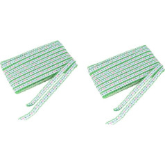 STOBOK 2 Pieces Embroidery Lace Flower Pattern Golden Border Fashionable Decoration for Clothing Costumes and Accessories Versatile Durable and Safe to Use