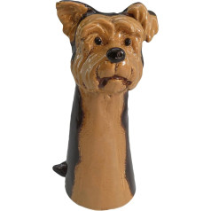 Shudehill Giftware Village Pottery Handmade Yorkshire Terrier, Springer Spaniel, Jack Russell, Frenchie, Dalmatian, Dachshund, Chihuahua Dog Vase