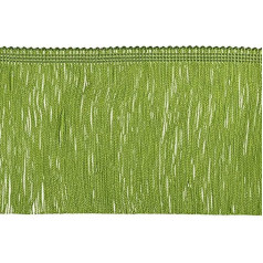 Dekorative Besätze aus 100% Viskose mit Fransen, 15,2 x 2,7 m, Limettengrün