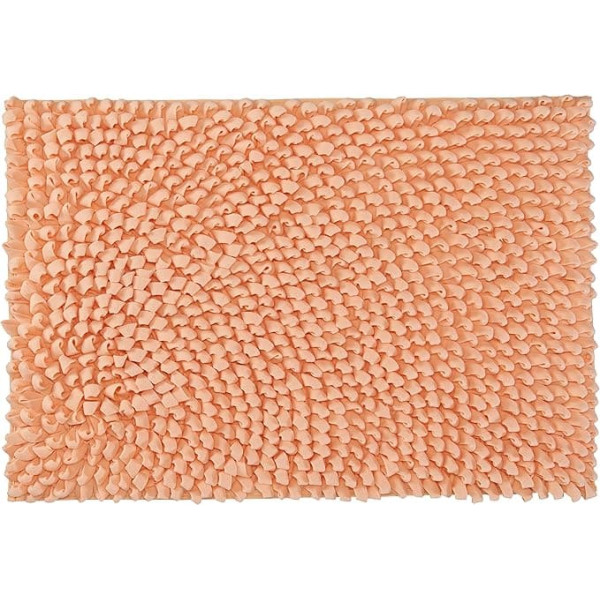 Kleine Wolke Textilgesellschaft Falbala Bath Mat, Combination, Salmon, 1.01 x 90 x 4 cm