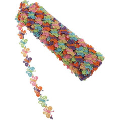 EXAOMBLE Yards Besticktes Cartoon Stil Spitzenband DIY Borte für Nähen Handwerk Kinderkleidung Dekoration Party Verpackung