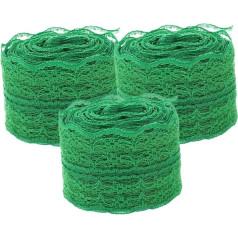 Gadpiparty 3 Rollen Spitze Bordüre Breit Spitzenband für Kleidung DIY Nähen Vintage Spitzenbesatz für Kleid Tischdecke Handarbeit Basteln Dekoration