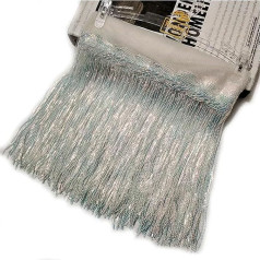 DSFDFDG 1/2/4 Yards 10/18 cm Bunte Pailletten Quaste Fransenbesatz Spitze Tanz Performance Kleidung Vorhang Stoff Nähzubehör FüR KostüMe Kleidung Basteln Handwerk(20WhiteColored,10cm-2Yards)