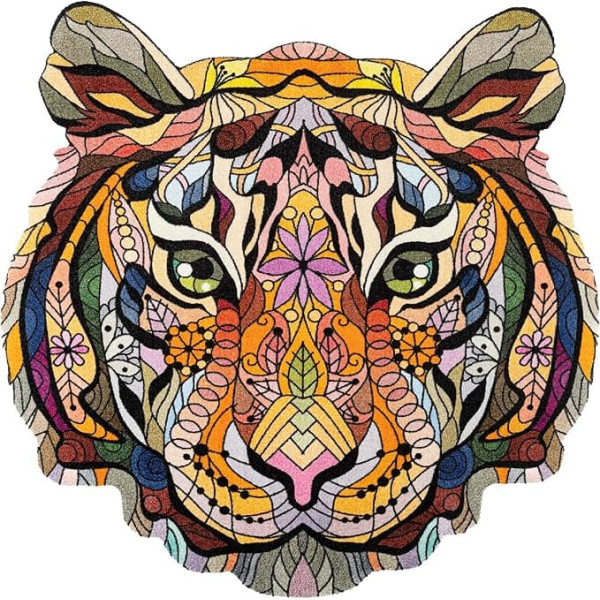 wash+dry Mystic Wilderness Door Mat, 120 x 120 cm, Interior, Washable, Rimless, Colourful