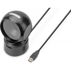 Stacionārais svītrkodu lasītājs USB-a 1,4 m, 1d un 2d, saderīgs ar qr kodiem