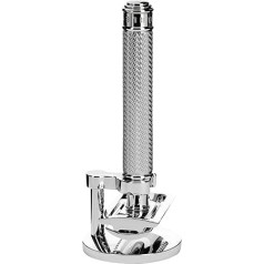 MÜHLE Traditional Shaving Set - Safety Razor with Closed Comb and Chrome-Plated Metal Stand