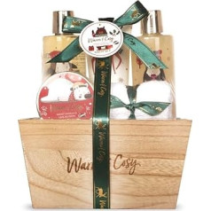 Gift Set for Women | Bath Products Vanilla & Lime | Original Gift Idea | Ideal for Birthday Mum | Basket for Beauty, Care and Wellbeing | Warm & Cosy by Gloss!